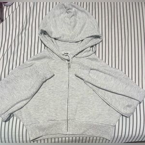 Cropped jacket from garage size small kinda both white and grey